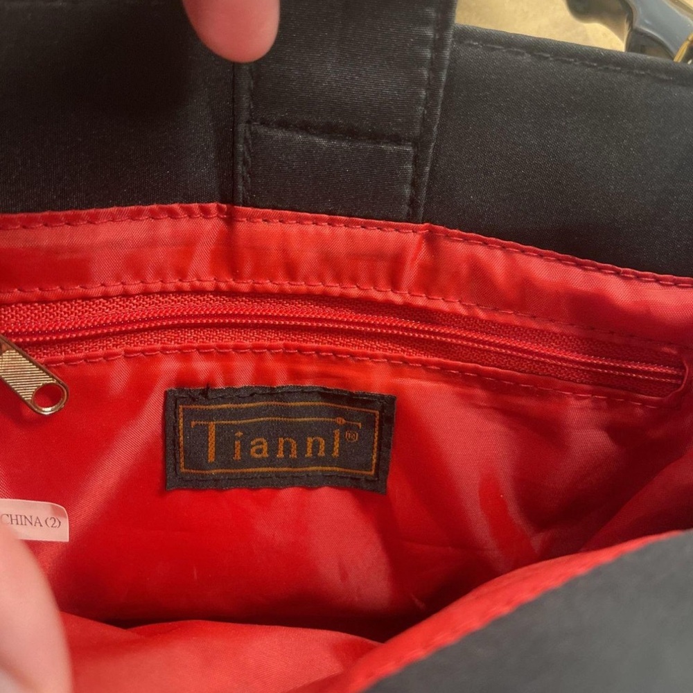 Tiannl Black Festive Embroidered Tote - Picture 6 of 8